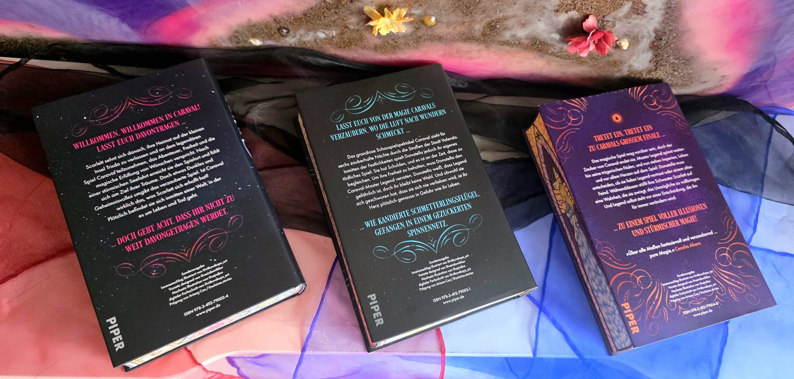 Caraval 1–4 Bücherbüchse Farbschnitt inklusive Spectacular Hardcover